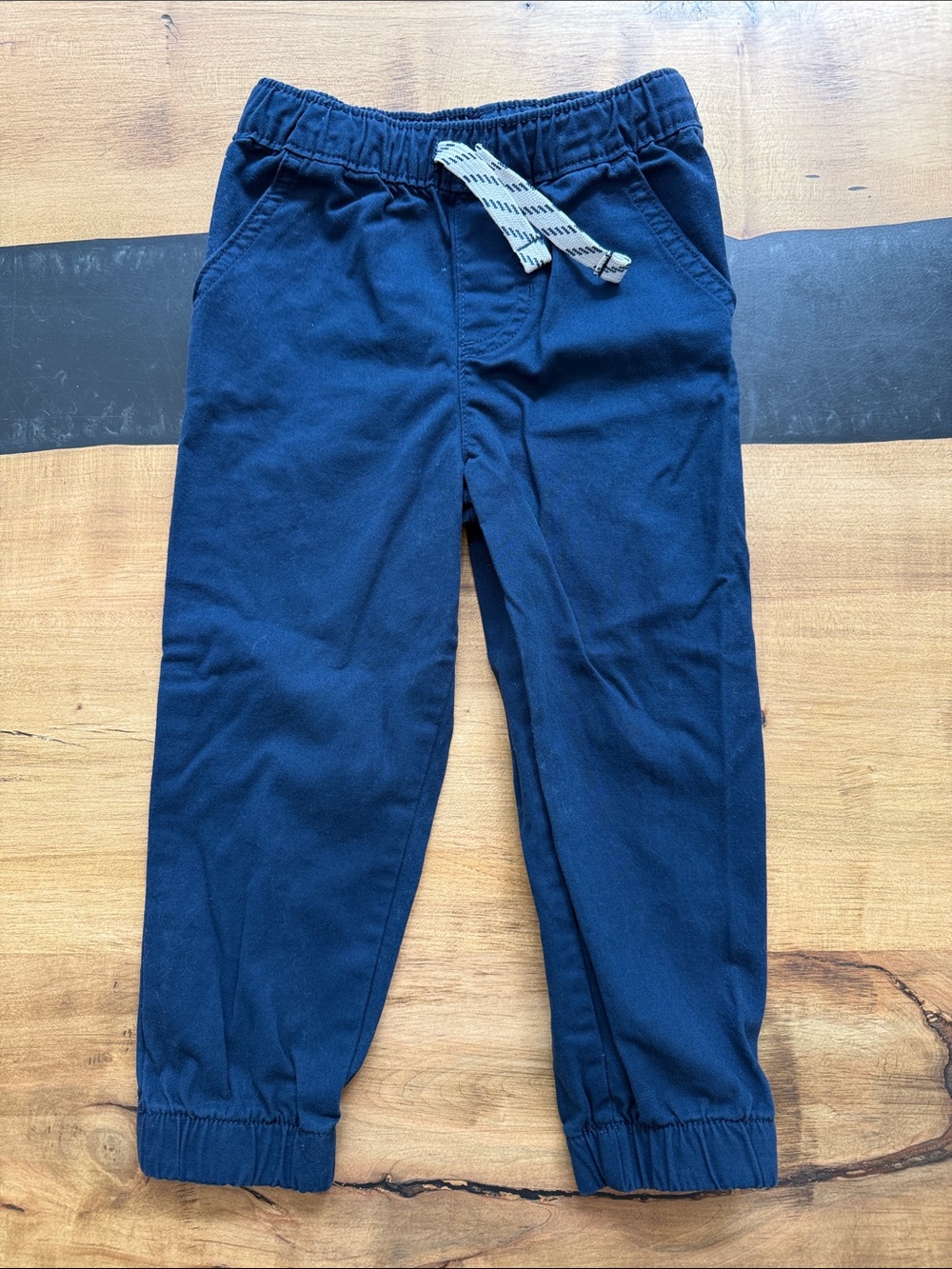 Garanimals Navy Jogger Pants with Stripe Drawstring